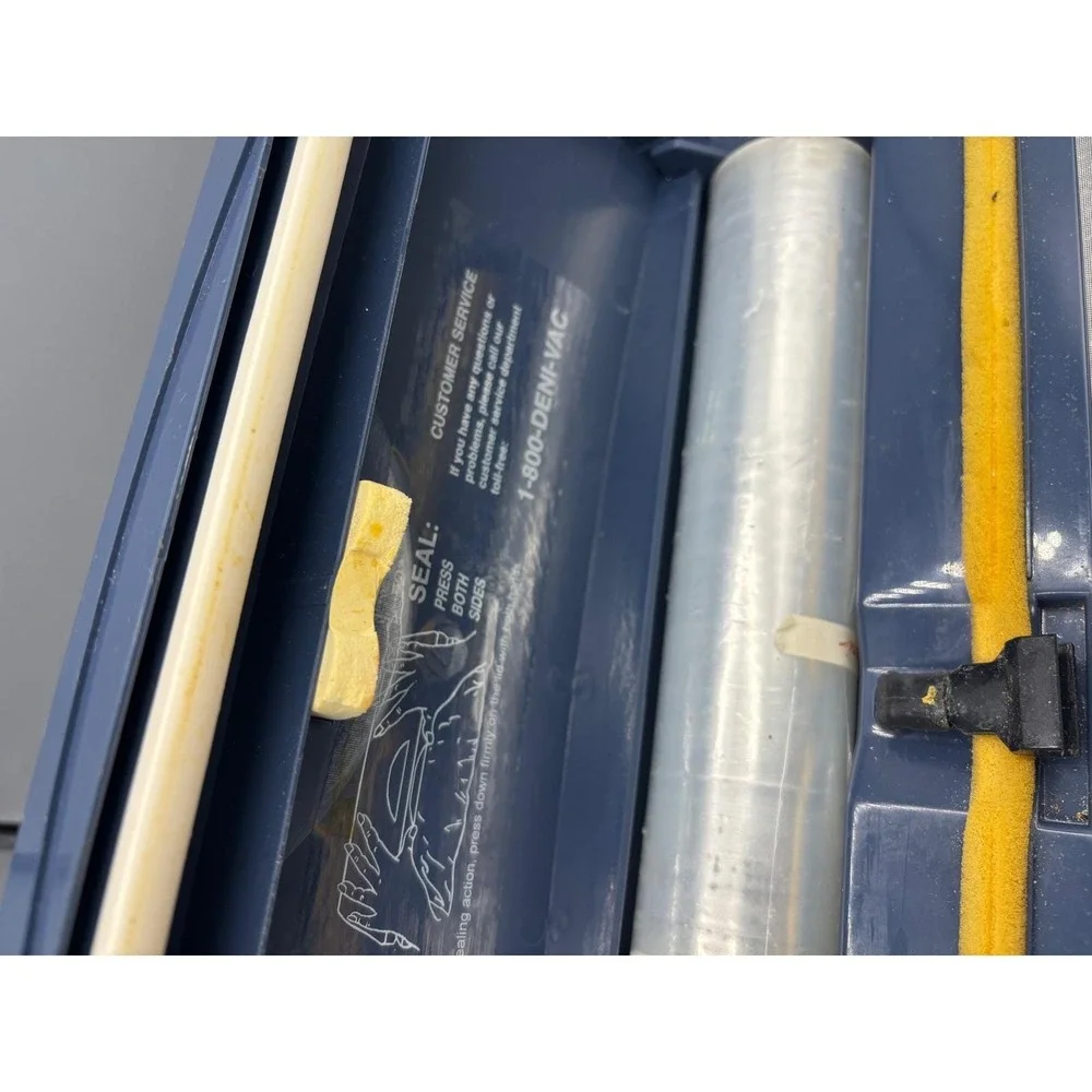 Deni Freshlock II Vacuum Sealer Machine Blue Food‎ Preserver + Box of rolls